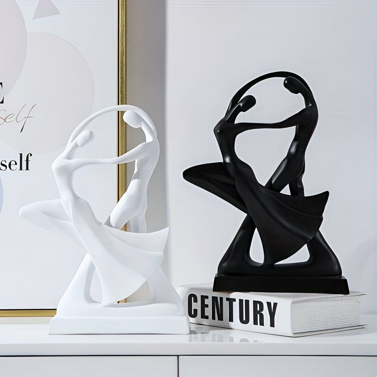 Abstract decoratief beeld van polyresin – 30 cm - Vessina