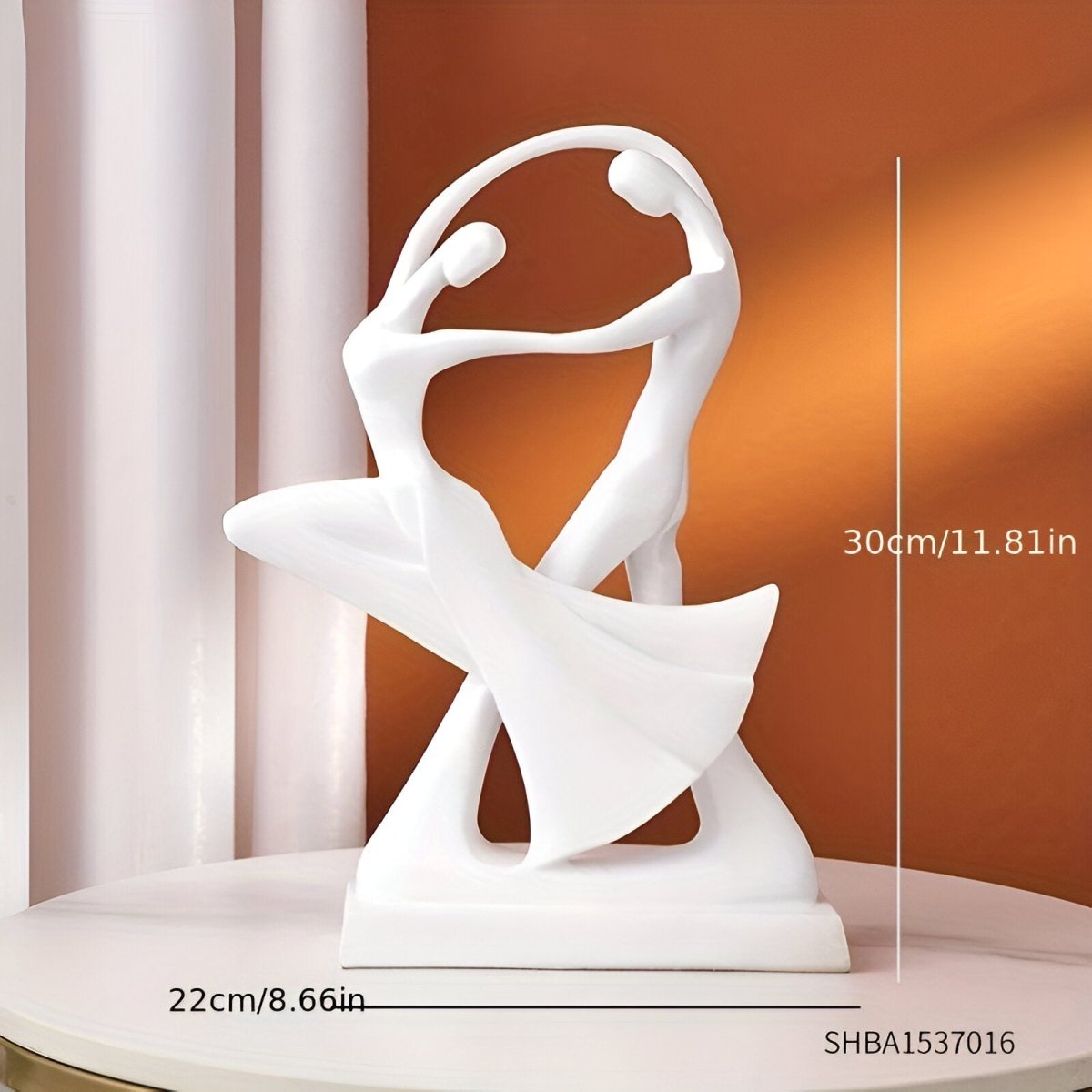 Abstract decoratief beeld van polyresin – 30 cm - Vessina