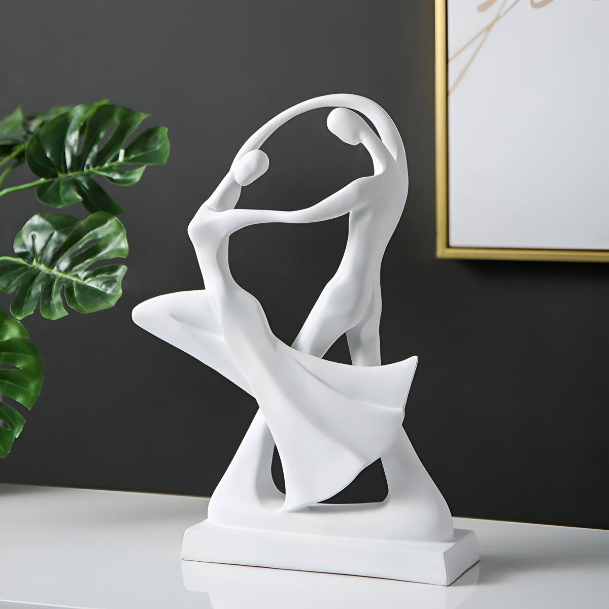 Abstract decoratief beeld van polyresin – 30 cm - Vessina