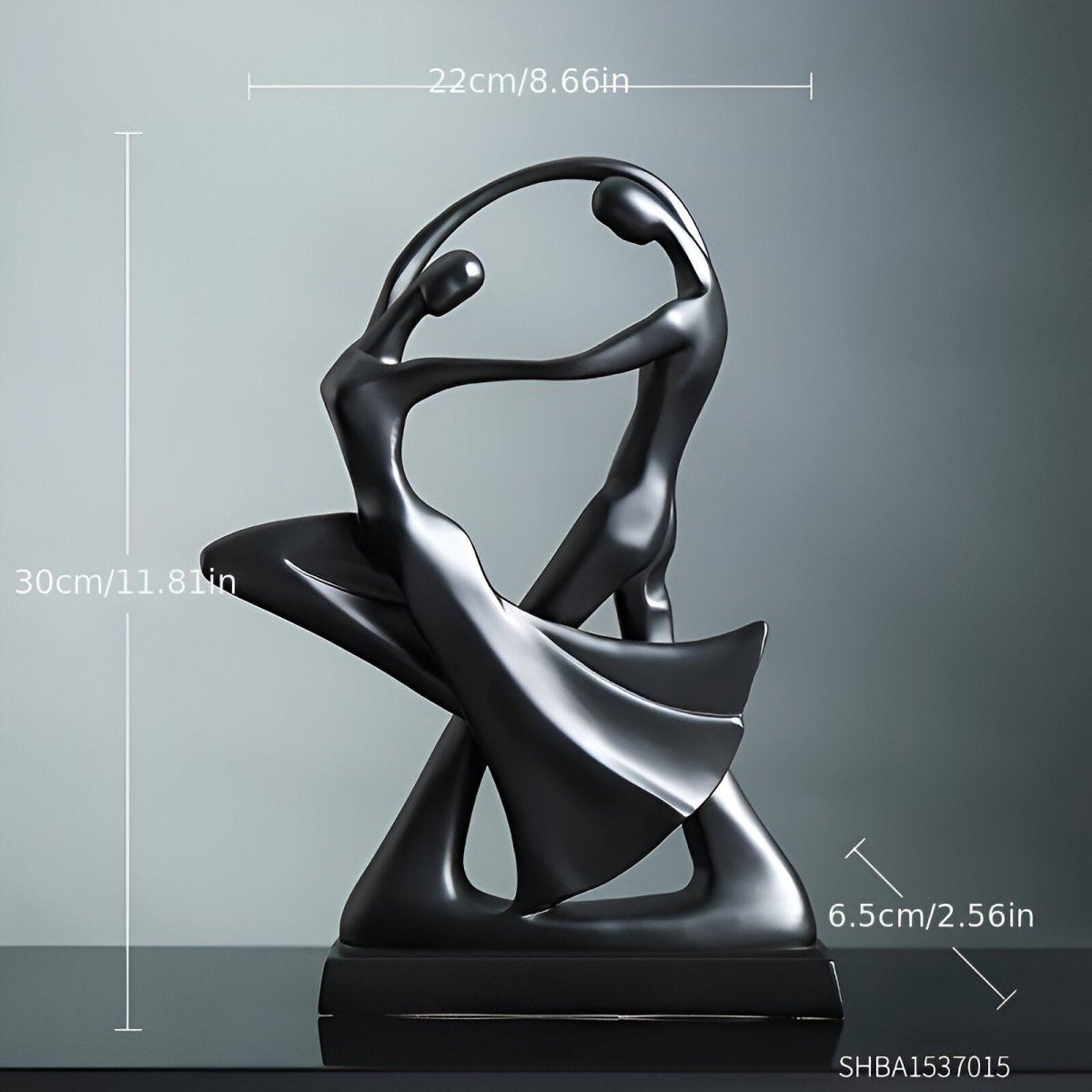 Abstract decoratief beeld van polyresin – 30 cm - Vessina