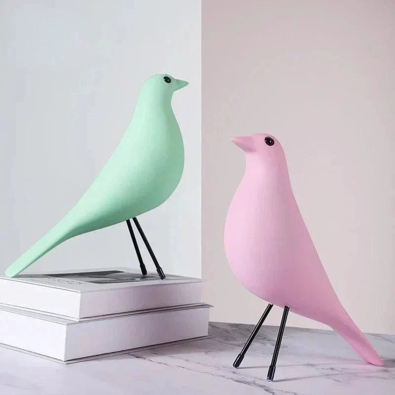 Decoratief vogelbeeld van polyresin – 26 cm - Vessina