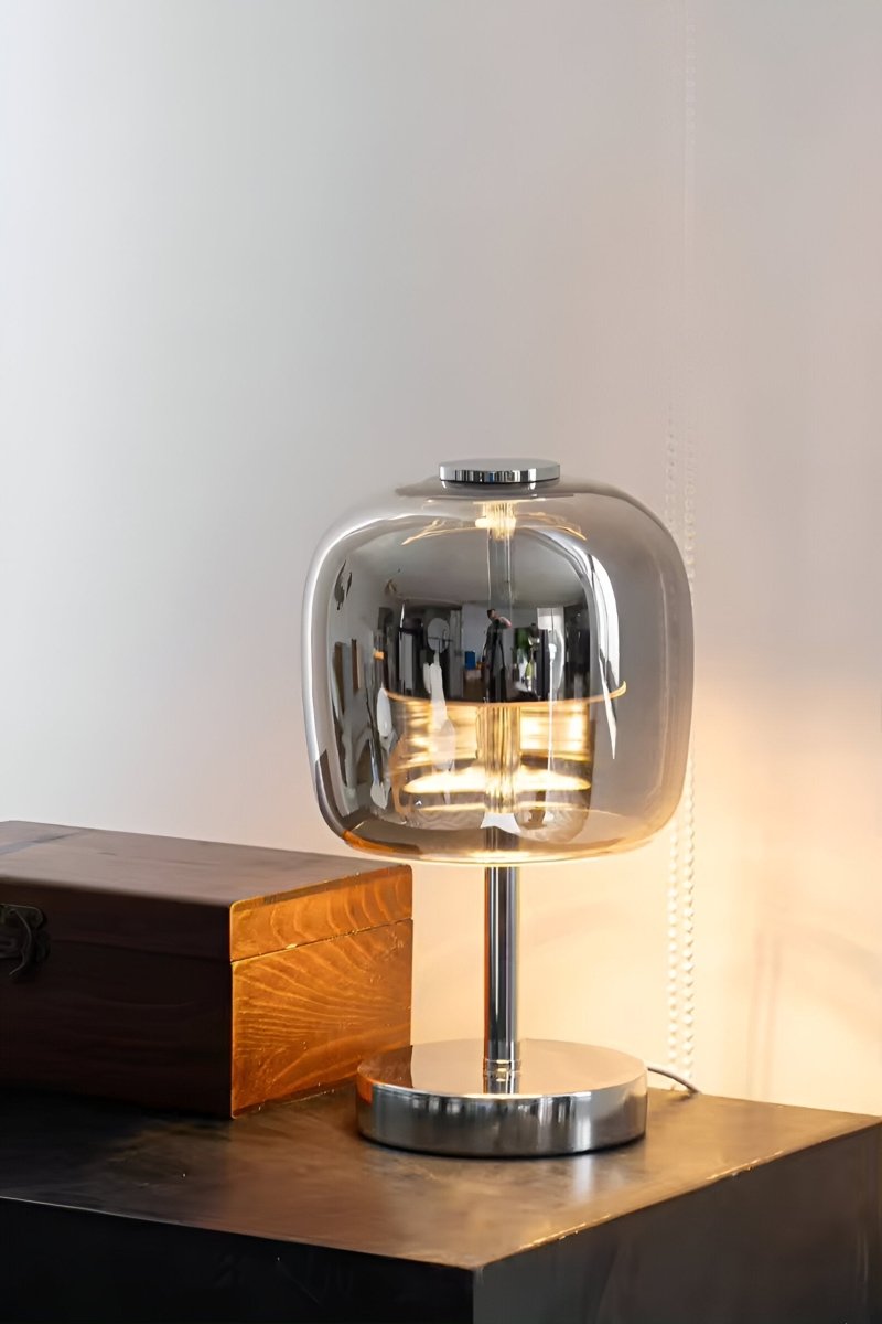 Tafellamp van glas met LED en dimbare aanraakbediening - Vessina