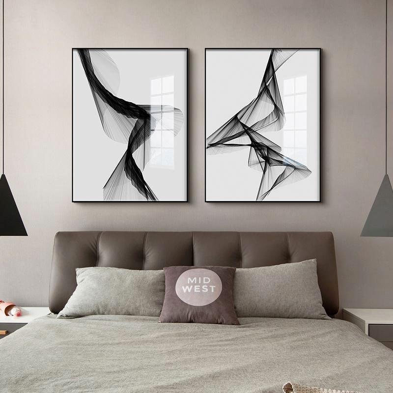 Vessina – Zwart & Wit Opgespannen Canvas - Vessina