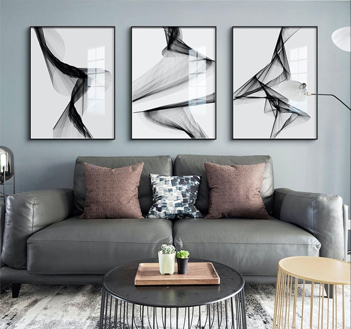 Vessina – Zwart & Wit Opgespannen Canvas - Vessina