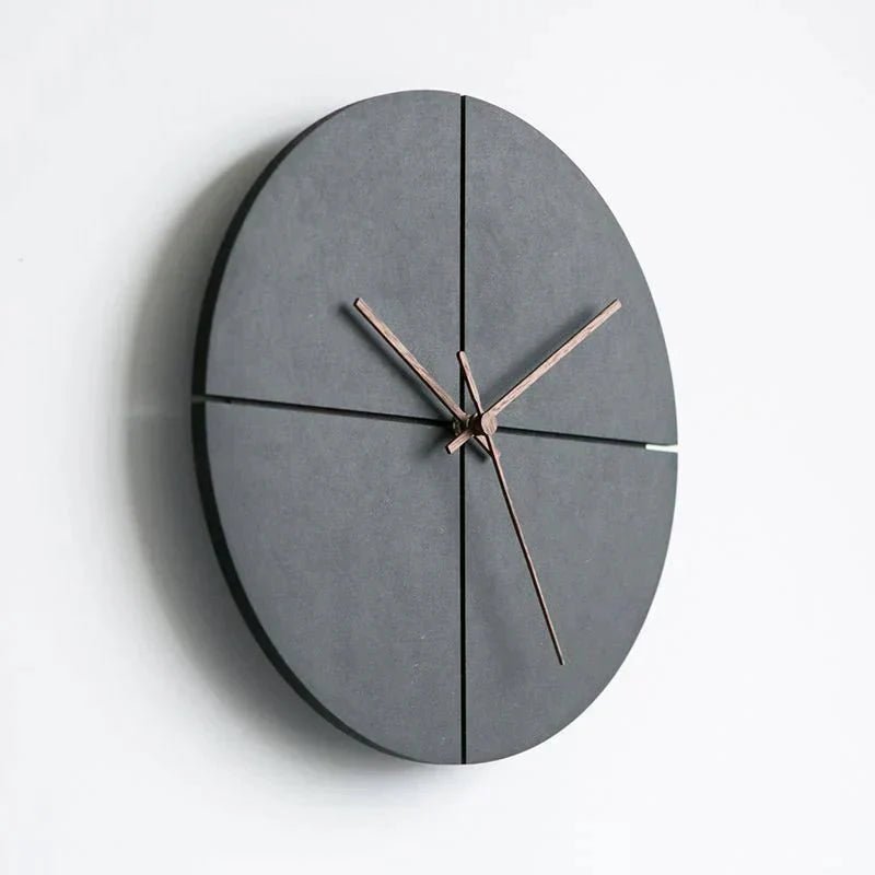 Wandklok van aluminium en gehard glas, minimalistisch ontwerp 30 cm - Vessina