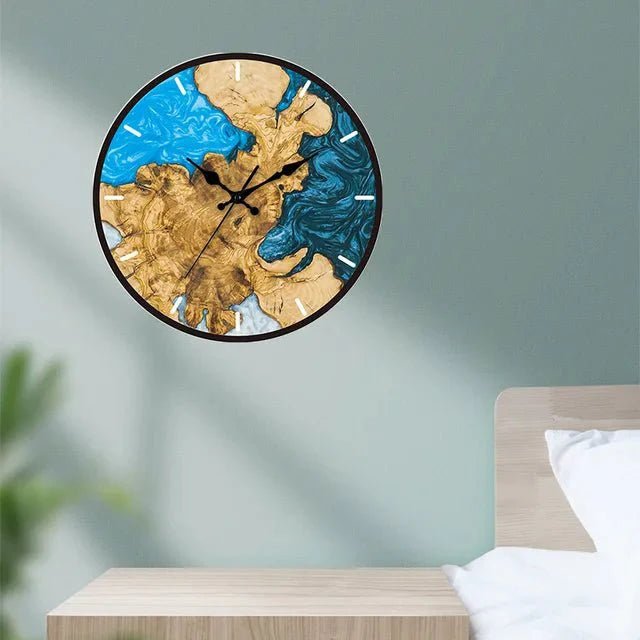 Wandklok van transparant acryl met minimalistisch ontwerp, rond 30 cm - Vessina