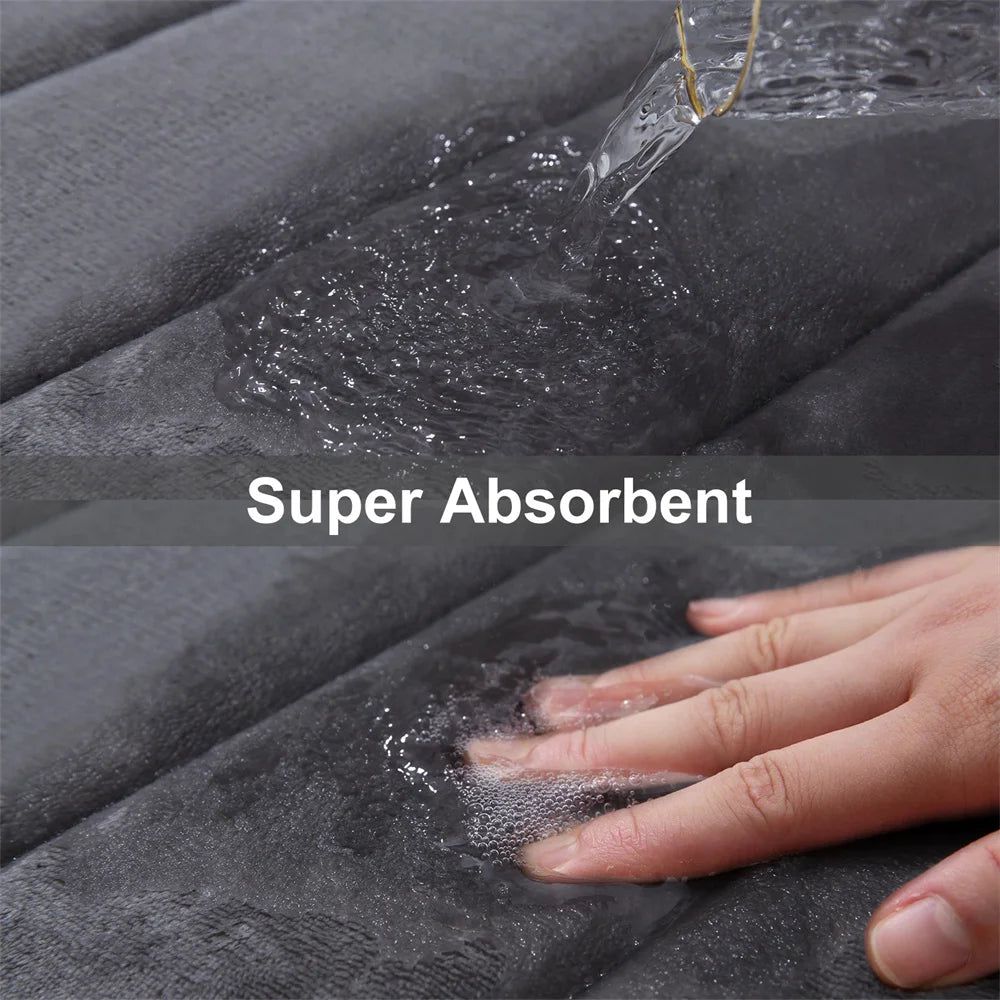 Badmat van zachte microvezel, antislip met absorberende structuur - Vessina