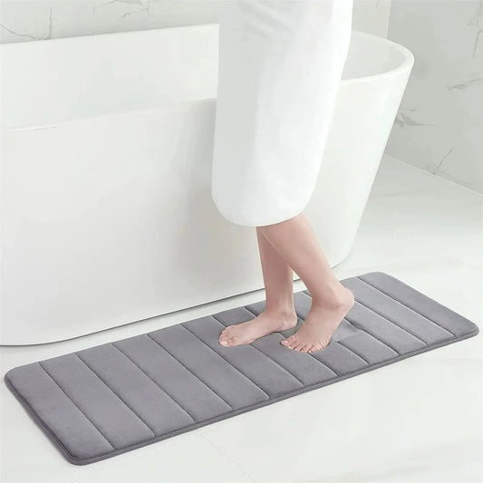 Badmat van zachte microvezel, antislip met absorberende structuur - Vessina