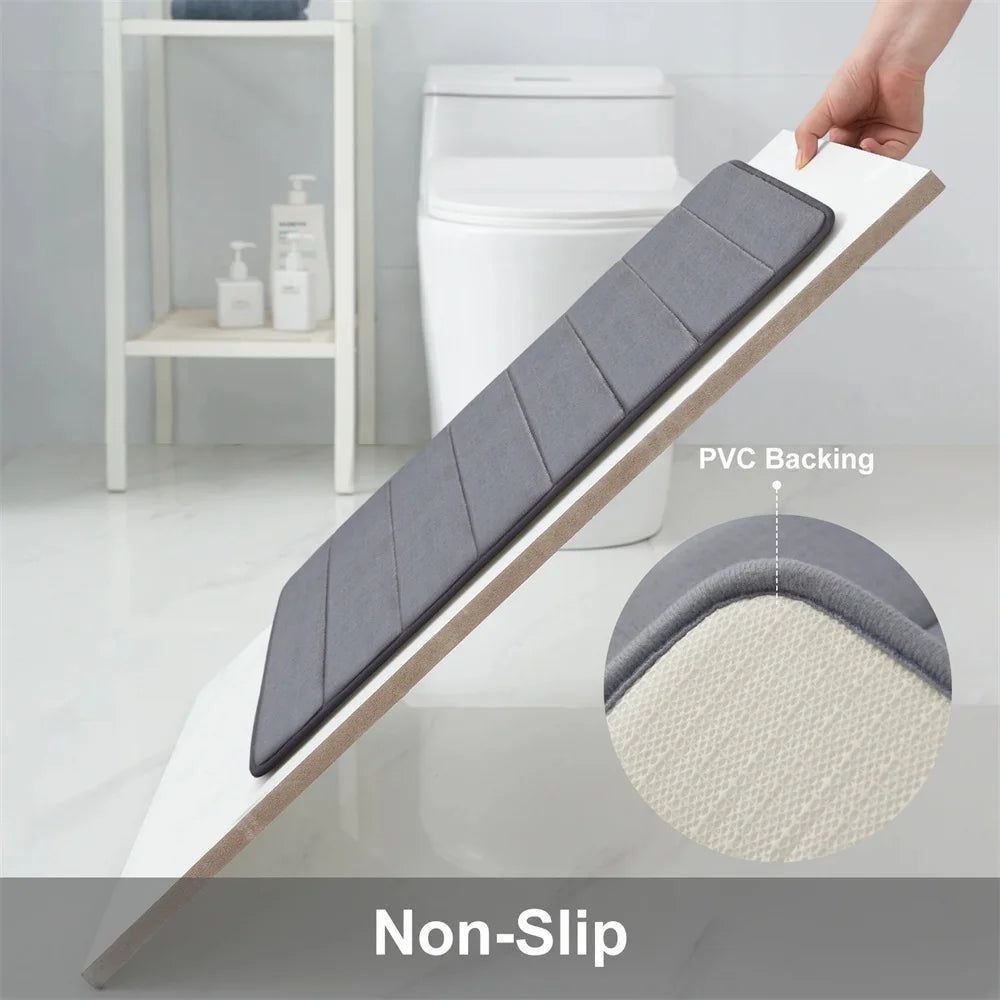 Badmat van zachte microvezel, antislip met absorberende structuur - Vessina