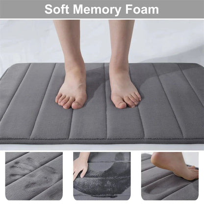 Badmat van zachte microvezel, antislip met absorberende structuur - Vessina