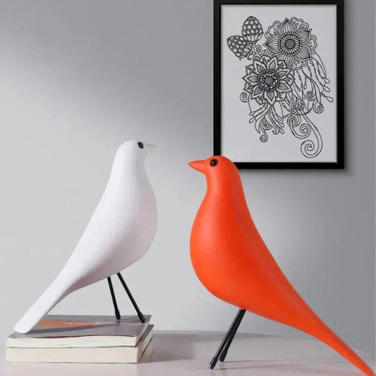 Decoratief vogelbeeld van polyresin – 26 cm - Vessina