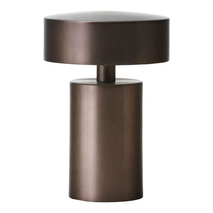 Design tafellamp in kolomvorm – Wit mat metalen afwerking - Vessina