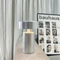 Design tafellamp in kolomvorm – Wit mat metalen afwerking - Vessina