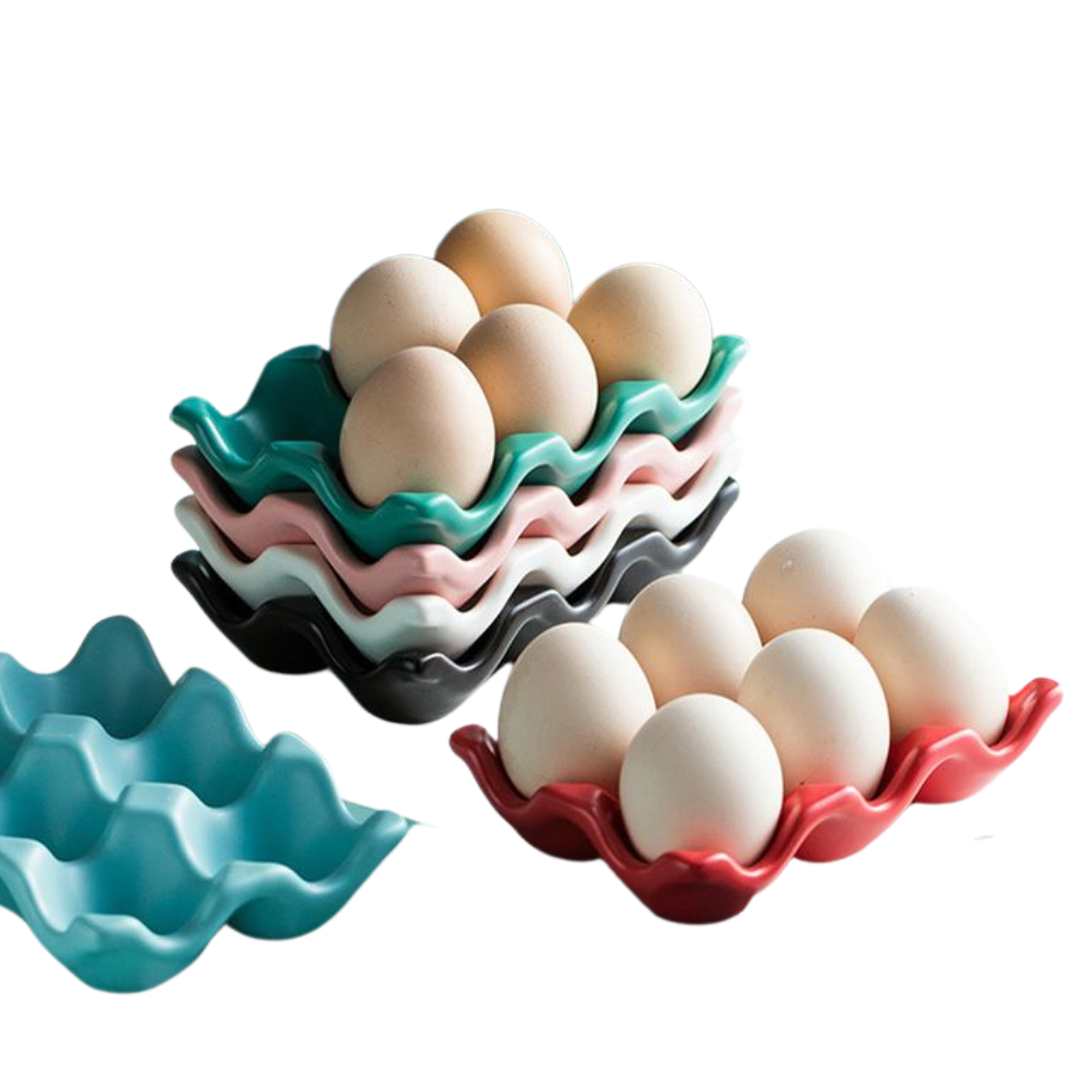 Eierhouder keramiek voor 6 eieren - Vessina