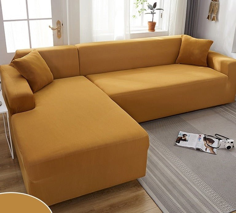 Elastische bankhoes van effen, waterafstotend polyester - Vessina