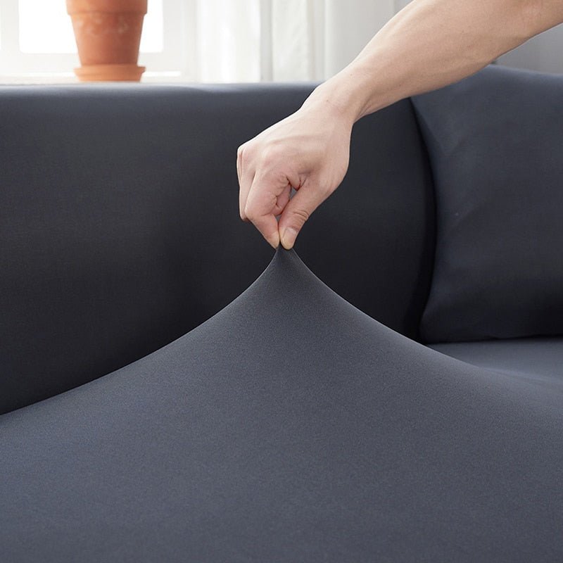 Elastische bankhoes van effen, waterafstotend polyester - Vessina