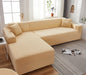 Elastische bankhoes van effen, waterafstotend polyester - Vessina