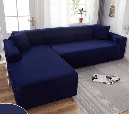 Elastische bankhoes van effen, waterafstotend polyester - Vessina