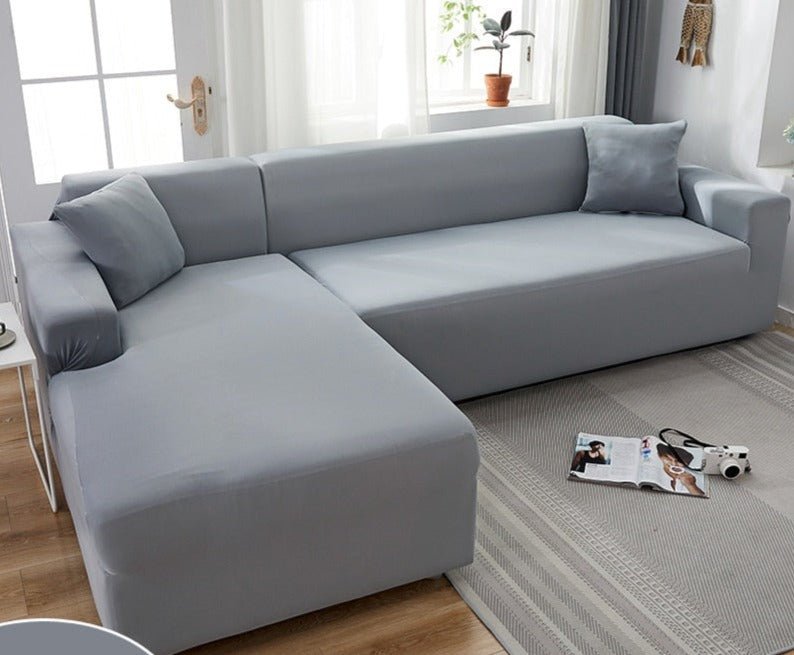 Elastische bankhoes van effen, waterafstotend polyester - Vessina