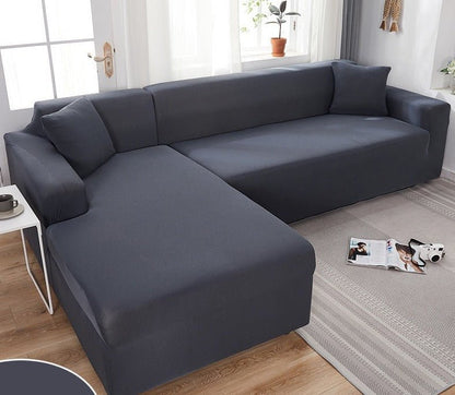 Elastische bankhoes van effen, waterafstotend polyester - Vessina