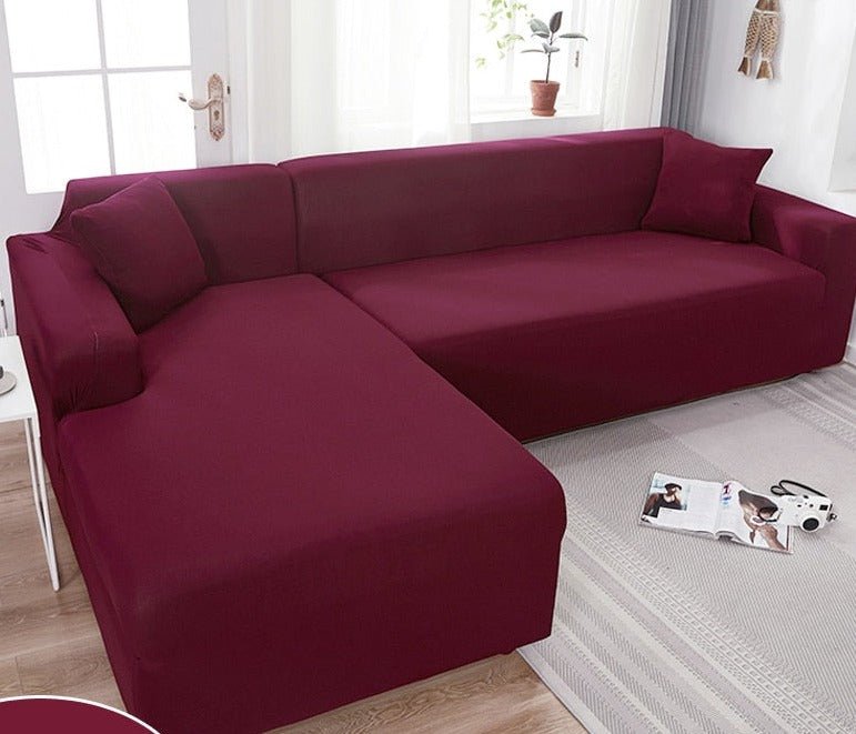 Elastische bankhoes van effen, waterafstotend polyester - Vessina