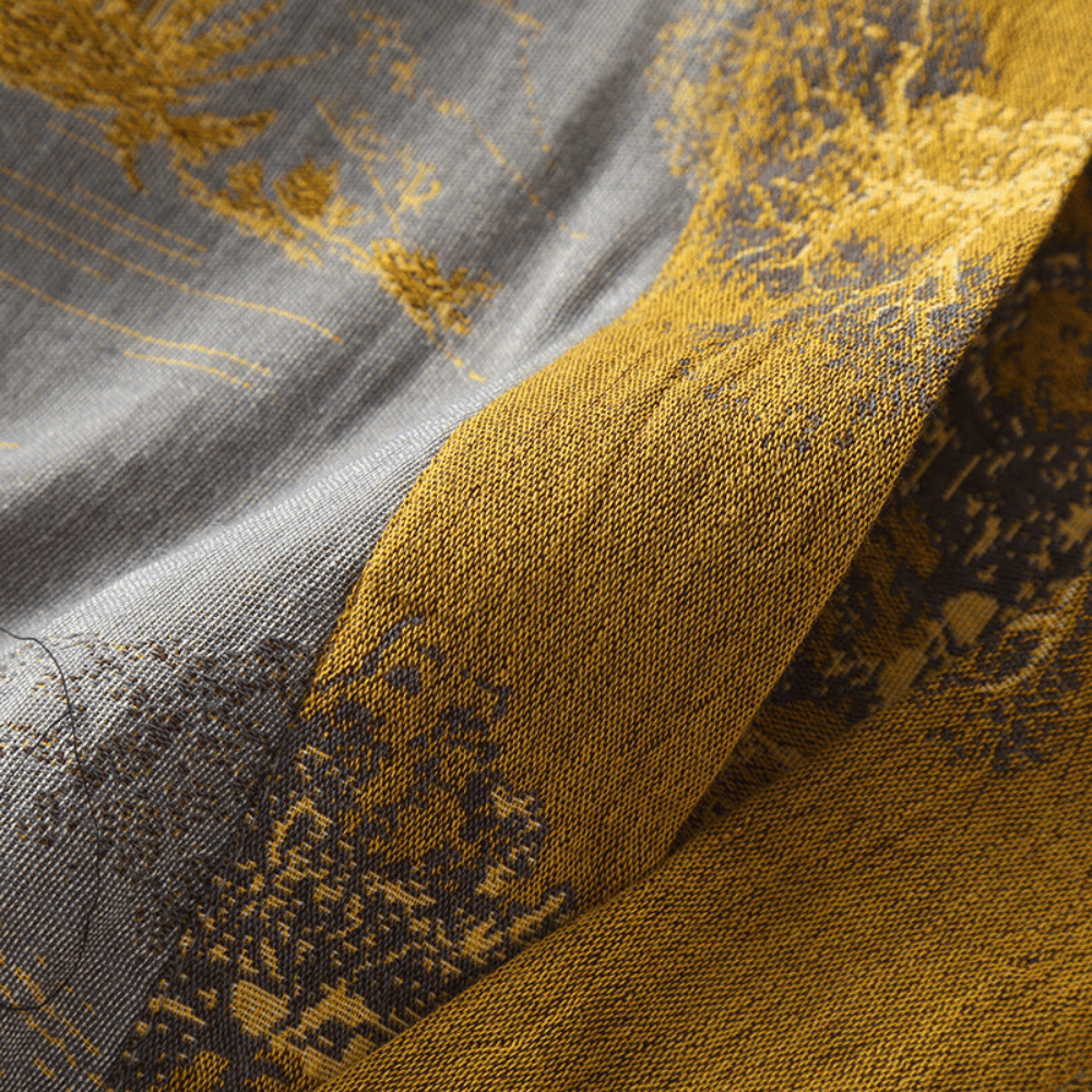 Katoenen badjas kimono – uniseks model met wafelstructuur - Vessina