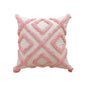 Kussenhoes van katoenmix met tufted geometrisch borduursel - Vessina