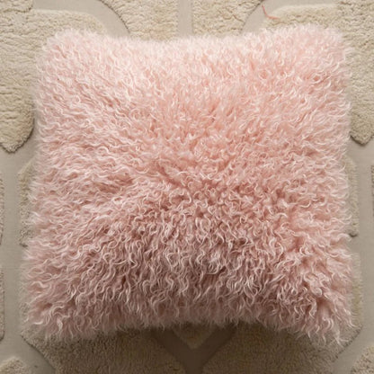 Kussenhoes van katoenmix met tufted geometrisch borduursel - Vessina
