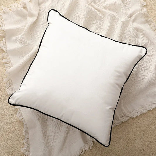 Kussenhoes van zacht mat fluweel met nette afwerking - Vessina