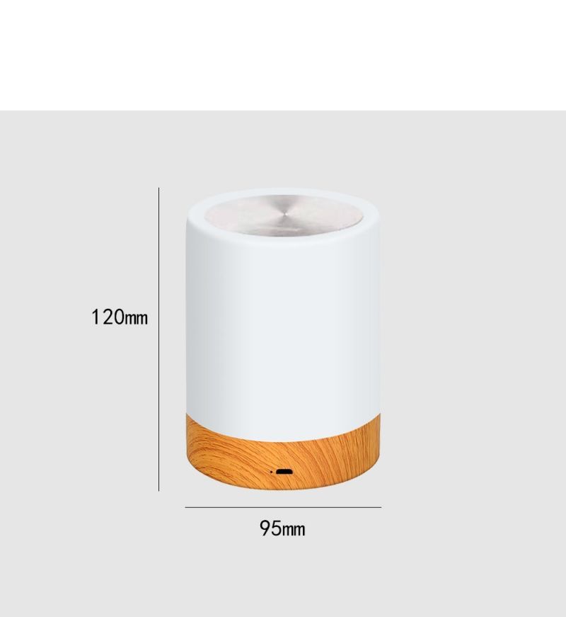 Nachtlampje LED dimbaar, oplaadbaar met touch bediening - Vessina