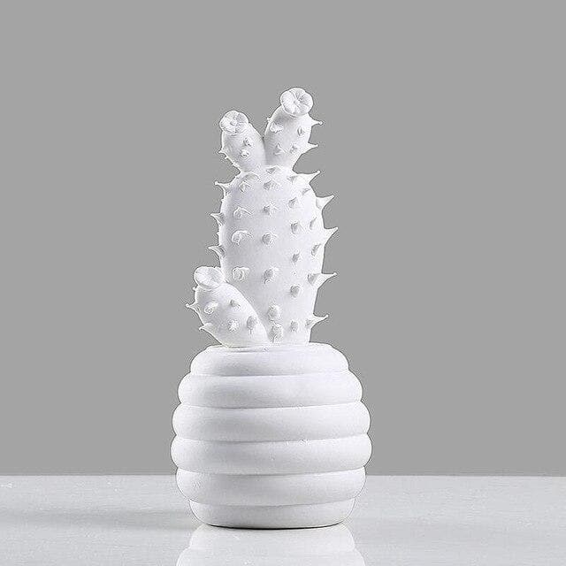 Porseleinen decoratieve cactus, set van 2 - Vessina