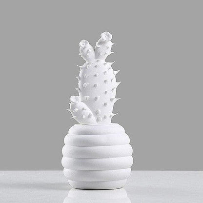 Porseleinen decoratieve cactus, set van 2 - Vessina