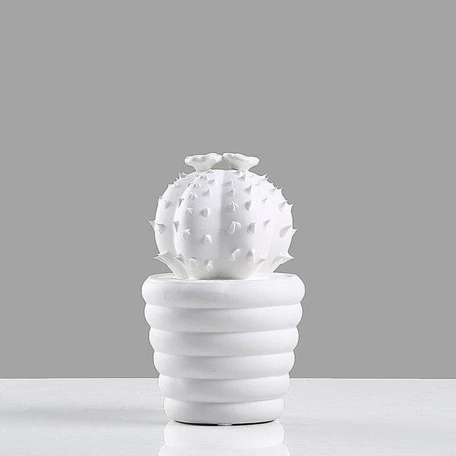 Porseleinen decoratieve cactus, set van 2 - Vessina