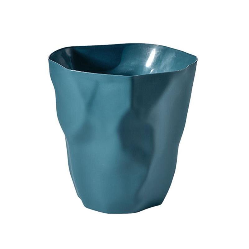 Prullenbak van mat kunststof met asymmetrisch design - Vessina