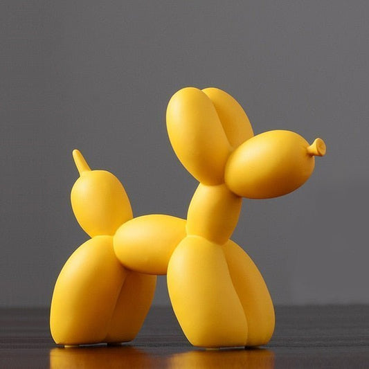 Sculptuur hond in ballonvorm – gladde harsafwerking - Vessina