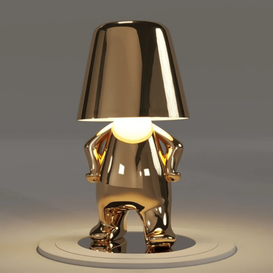 Tafellamp van gekleurde hars met LED - verlichting - Vessina