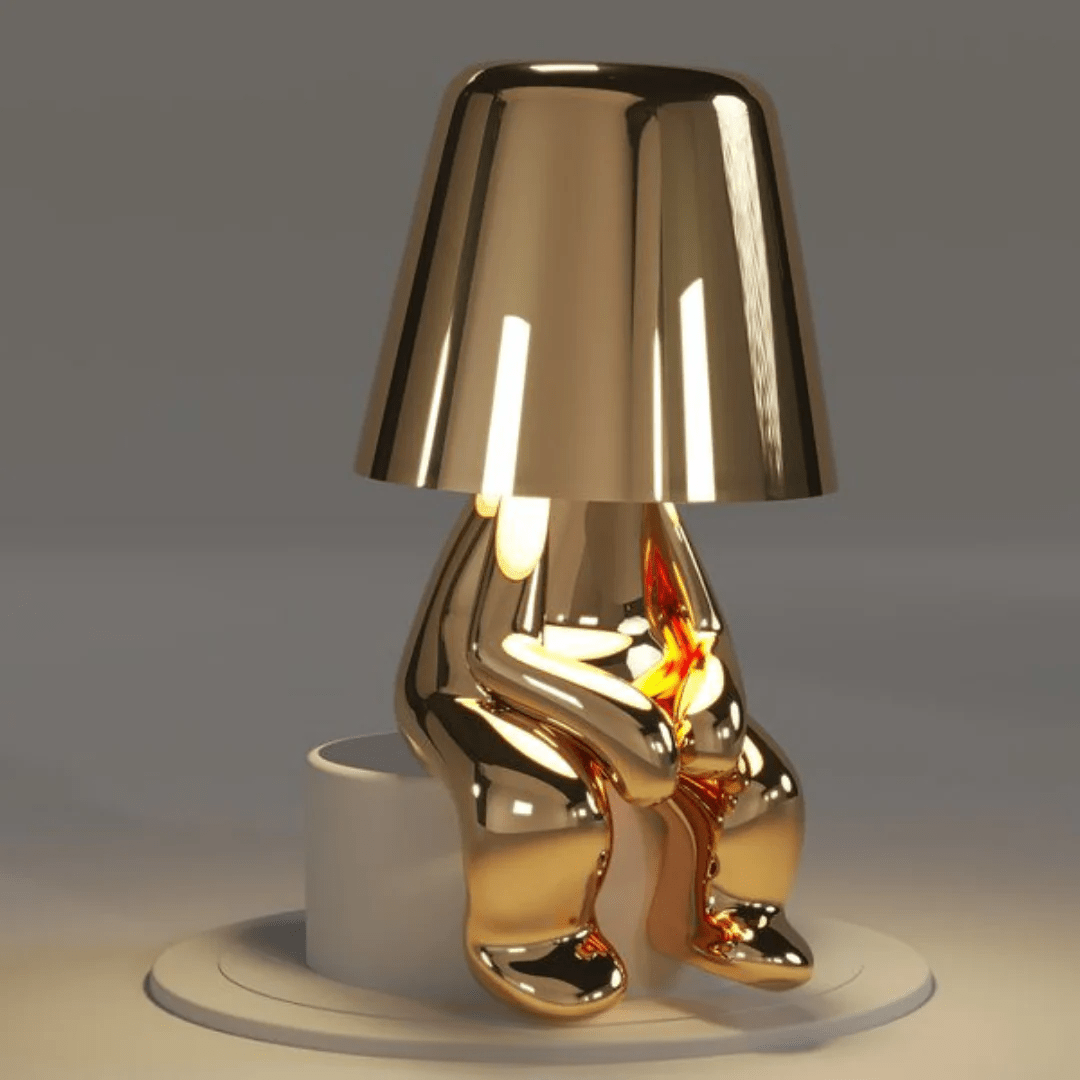 Tafellamp van gekleurde hars met LED - verlichting - Vessina