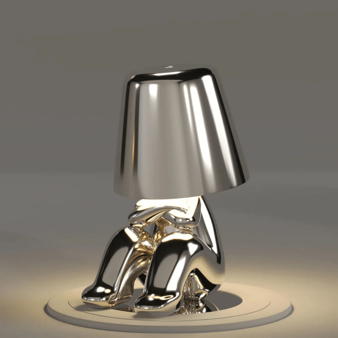 Tafellamp van gekleurde hars met LED - verlichting - Vessina
