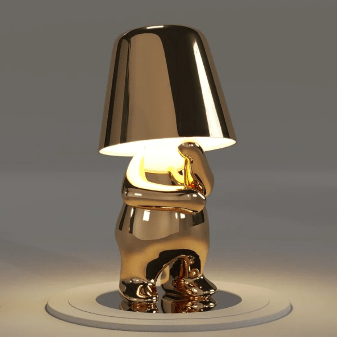 Tafellamp van gekleurde hars met LED - verlichting - Vessina