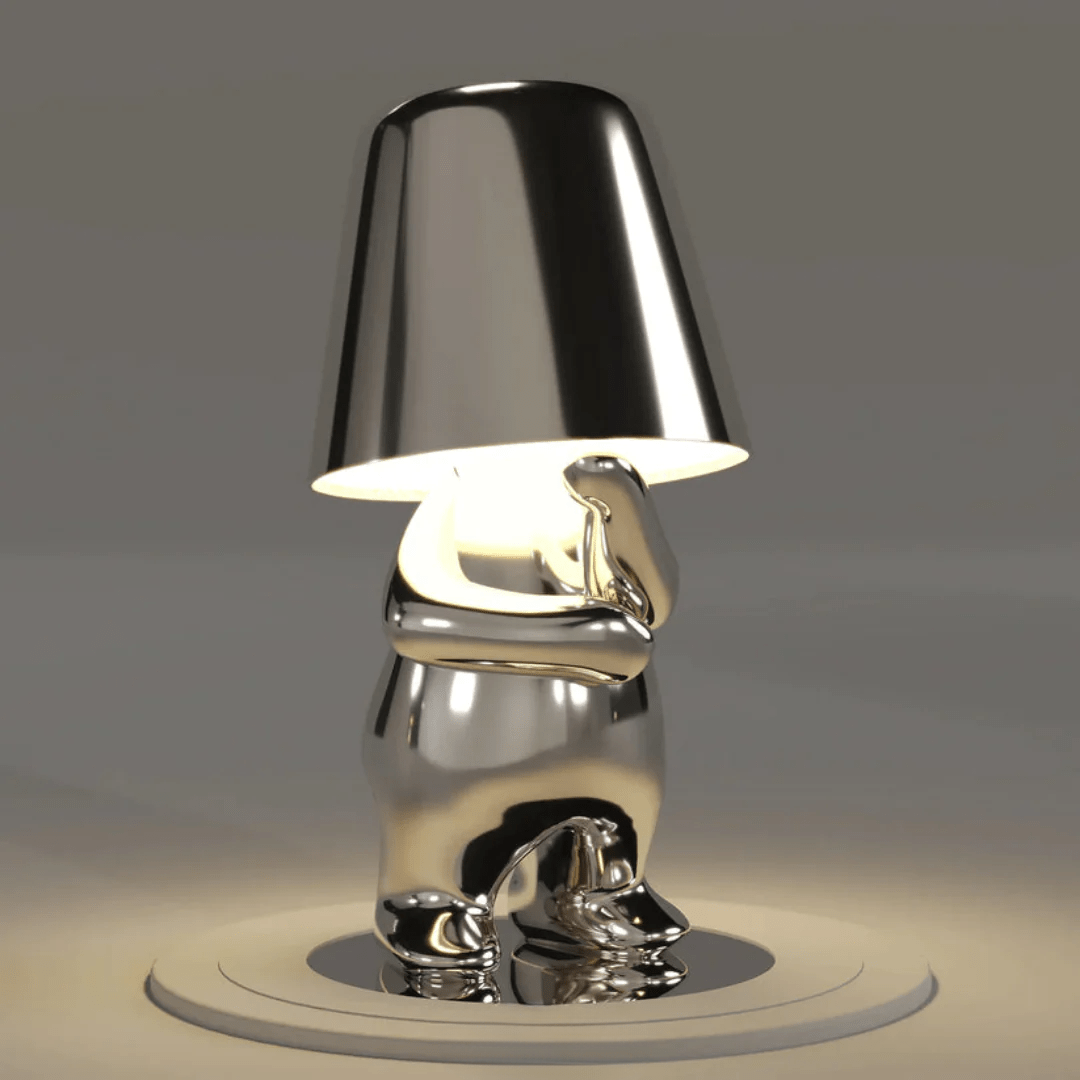 Tafellamp van gekleurde hars met LED - verlichting - Vessina
