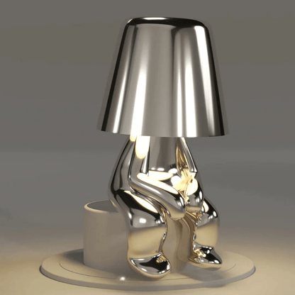 Tafellamp van gekleurde hars met LED - verlichting - Vessina
