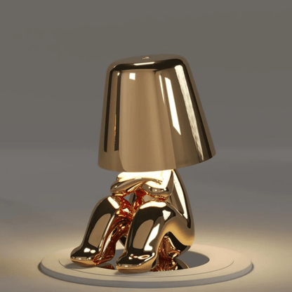 Tafellamp van gekleurde hars met LED - verlichting - Vessina