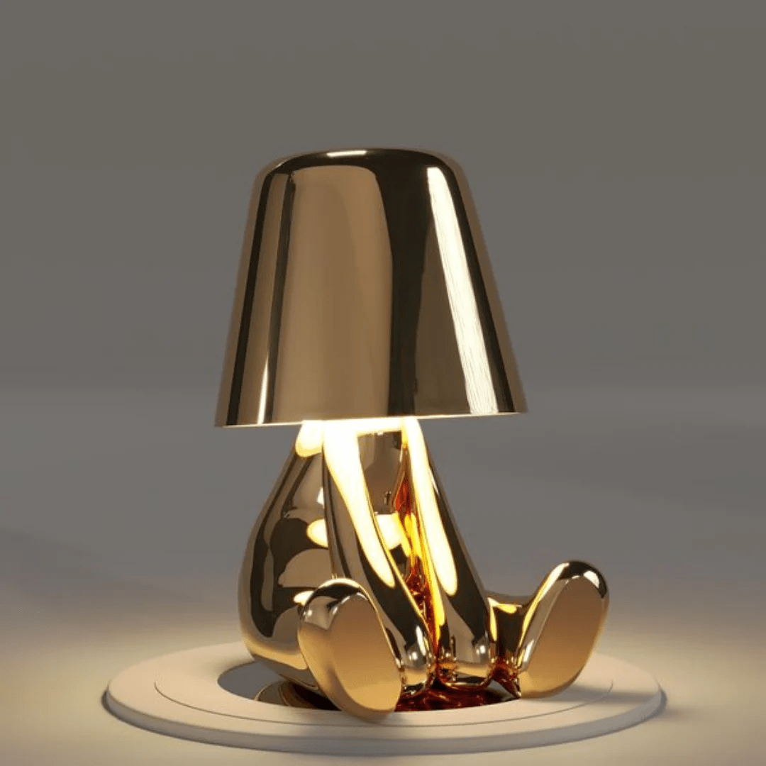 Tafellamp van gekleurde hars met LED - verlichting - Vessina