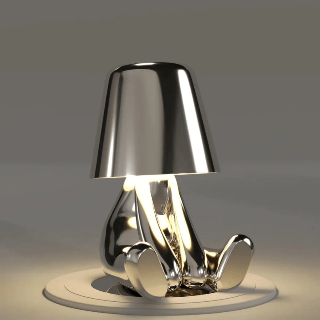 Tafellamp van gekleurde hars met LED - verlichting - Vessina