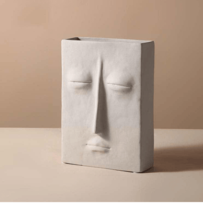 Vessina – Abstract Gezicht Vaas Decoratie - Vessina