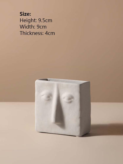 Vessina – Abstract Gezicht Vaas Decoratie - Vessina
