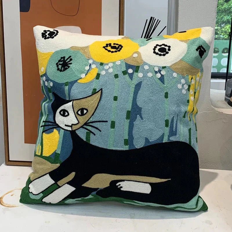 Vessina – Elegante Geweven Kussenhoes in Abstracte Stijl voor een Tijdloze Sfeer - Vessina