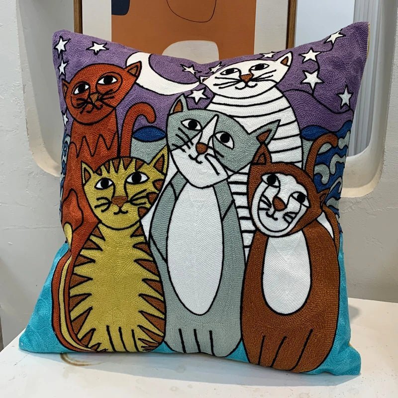 Vessina – Elegante Geweven Kussenhoes in Abstracte Stijl voor een Tijdloze Sfeer - Vessina