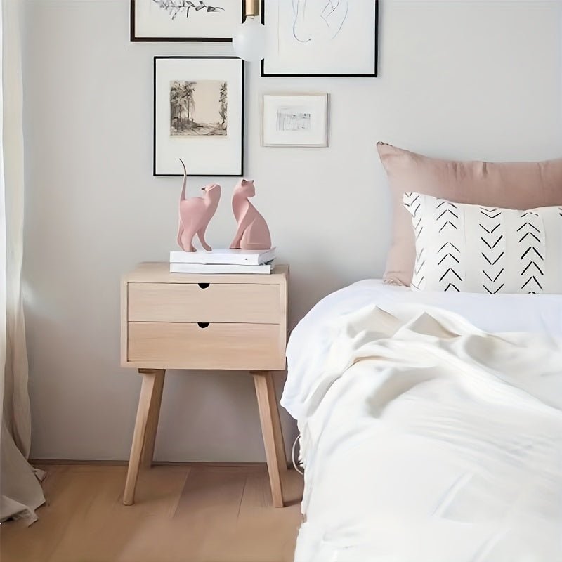 Vessina – Elegante Handgemaakte Kattenstandbeeld in Zacht Kleur voor een Stijlvolle Interieur - Vessina