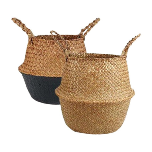 Vessina – Gevlochten Plantenbak met Handvatten - Vessina